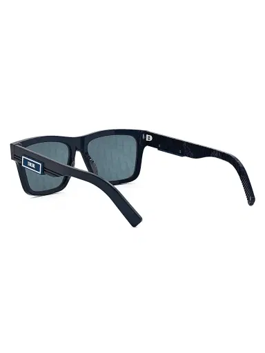 Dior Men's B23 S4I 56MM Rectangular Sunglasses - Black Blue | Thumbnail 4