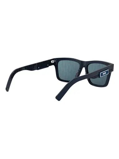 Dior Men's B23 S4I 56MM Rectangular Sunglasses - Black Blue | Thumbnail 6