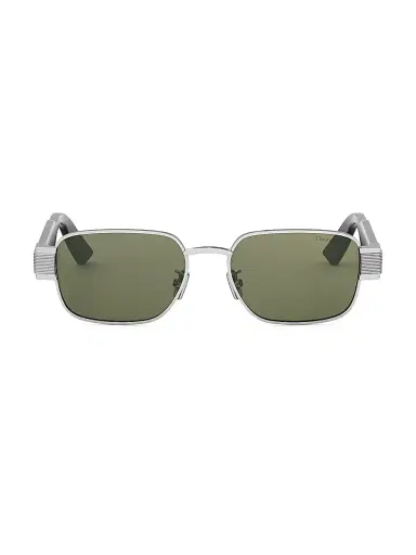 Dior Men's Christian Label S2U 54MM Rectangular Sunglasses - Black Silver Green | Thumbnail 2 Dior Men's Christian Label S2U 54MM Rectangular Sunglasses - Black Silver Green | Thumbnail 2