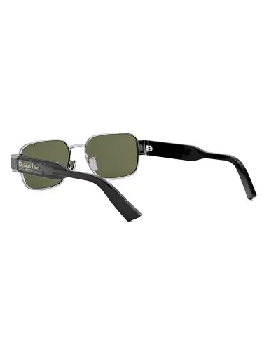 Dior Men's Christian Label S2U 54MM Rectangular Sunglasses - Black Silver Green | Thumbnail 4 Dior Men's Christian Label S2U 54MM Rectangular Sunglasses - Black Silver Green | Thumbnail 4