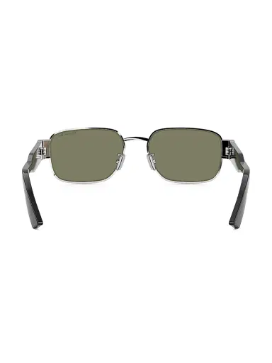 Dior Men's Christian Label S2U 54MM Rectangular Sunglasses - Black Silver Green | Thumbnail 5 Dior Men's Christian Label S2U 54MM Rectangular Sunglasses - Black Silver Green | Thumbnail 5