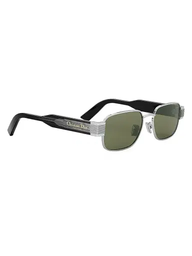 Dior Men's Christian Label S2U 54MM Rectangular Sunglasses - Black Silver Green | Thumbnail 8 Dior Men's Christian Label S2U 54MM Rectangular Sunglasses - Black Silver Green | Thumbnail 8