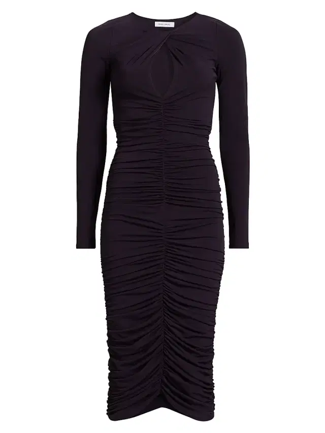 Prabal Gurung Women's Keyhole Ruched Sheath Dress - Grape