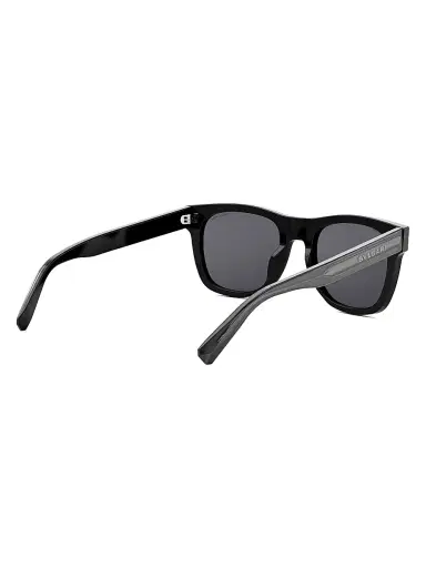 BVLGARI Men's Tubogas 53MM Square Sunglasses - Black | Thumbnail 6