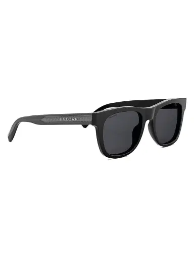 BVLGARI Men's Tubogas 53MM Square Sunglasses - Black | Thumbnail 8