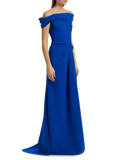 Atelier Prabal Gurung Women's Susan Draped Off-the-Shoulder Gown | Thumbnail 4 Atelier Prabal Gurung Women's Susan Draped Off-the-Shoulder Gown | Thumbnail 4