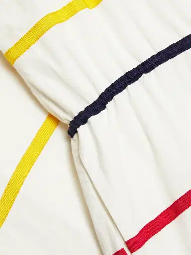 Rosie Assoulin Women's Ribbon Striped Cotton Boatneck Midi-Dress | Thumbnail 7 Rosie Assoulin Women's Ribbon Striped Cotton Boatneck Midi-Dress | Thumbnail 7
