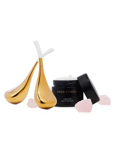ANGELA CAGLIA Women's 2-Piece 18K Goldplated Cryo Wand Facial Set | Thumbnail 3