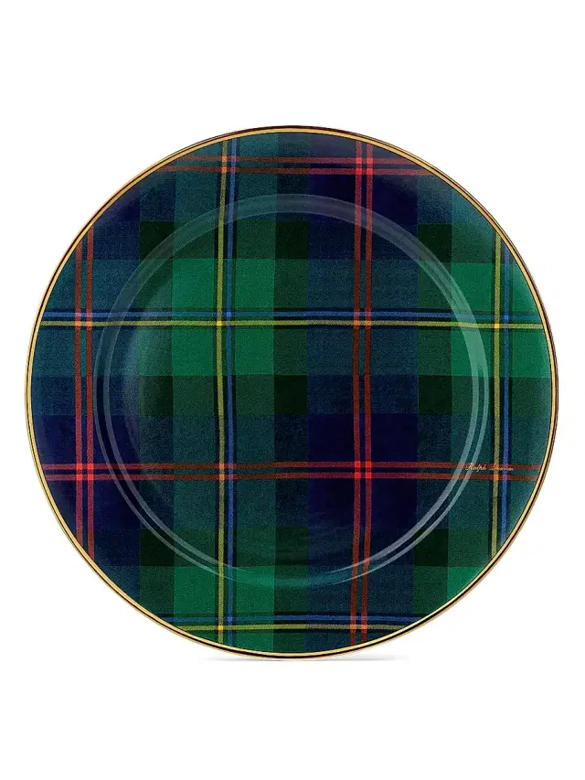 Ralph Lauren Wexford Porcelain Charger Plate - Green Multi