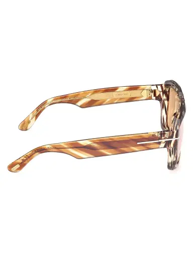 Tom Ford Men's ICON 56MM Navigator Sunglasses - Brown | Thumbnail 6 Tom Ford Men's ICON 56MM Navigator Sunglasses - Brown | Thumbnail 6