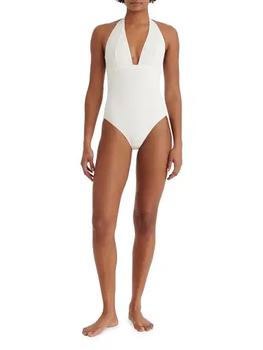 Eres Women's Paillette One-Piece Swimsuit - Sable Fin - Size 4 | Thumbnail 2