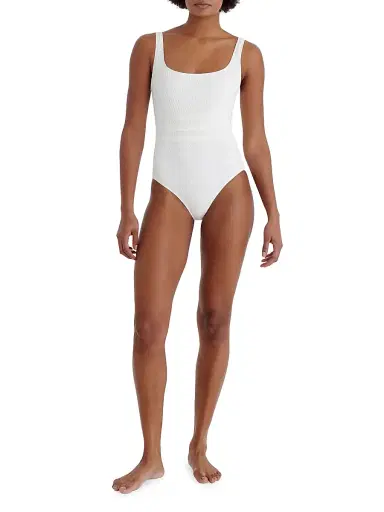 Eres Women's Glory Striped Tank One-Piece Swimsuit - Sable Fin - Size 10 | Thumbnail 2