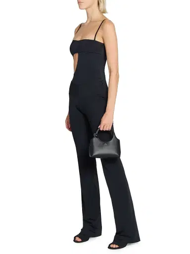 Courrèges Women's Mini Holy Day Leather Top Handle Bag - Black | Thumbnail 2