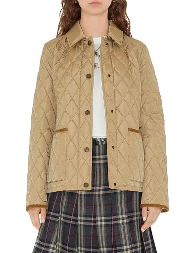 Burberry Women's Quilted Nylon Jacket - Flax Sand Ip Check - Size XXL | Thumbnail 3 Burberry Women's Quilted Nylon Jacket - Flax Sand Ip Check - Size XXL | Thumbnail 3