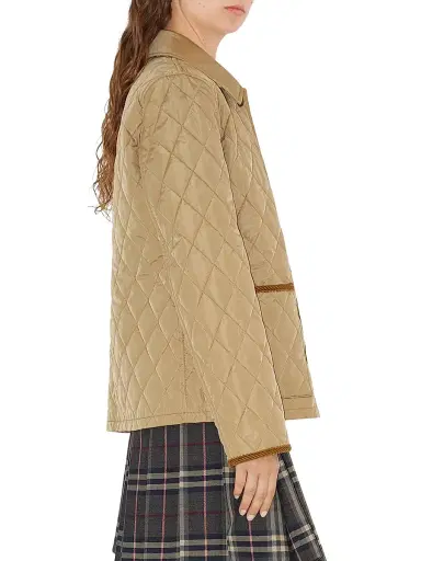 Burberry Women's Quilted Nylon Jacket - Flax Sand Ip Check - Size XXL | Thumbnail 4 Burberry Women's Quilted Nylon Jacket - Flax Sand Ip Check - Size XXL | Thumbnail 4
