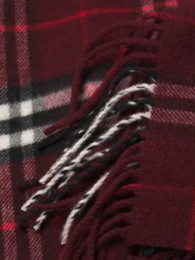 Burberry Women's Charlotte Check Wool-Cashmere Cape - Oxblood | Thumbnail 6