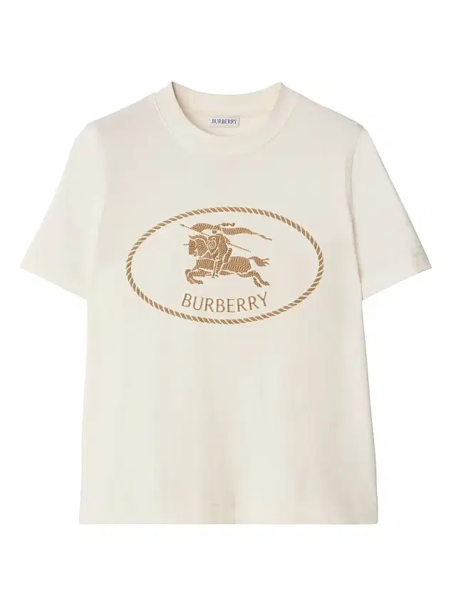 Women's Knight Stamp Cotton T-Shirt - Chalk