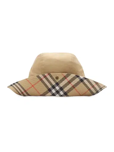 Burberry Men's All Weather Gabardine Hat - Flax | Thumbnail 2 Burberry Men's All Weather Gabardine Hat - Flax | Thumbnail 2