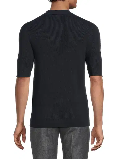 Reiss Men's Henley Polo Shirt | Thumbnail 5 Reiss Men's Henley Polo Shirt | Thumbnail 5