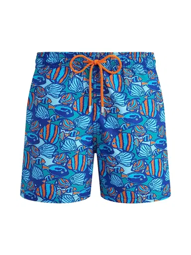 Vilebrequin Men's Fishy Vibes Printed Swim Shorts - Marrakech - Size Large | Thumbnail 1 Vilebrequin Men's Fishy Vibes Printed Swim Shorts - Marrakech - Size Large | Thumbnail 1