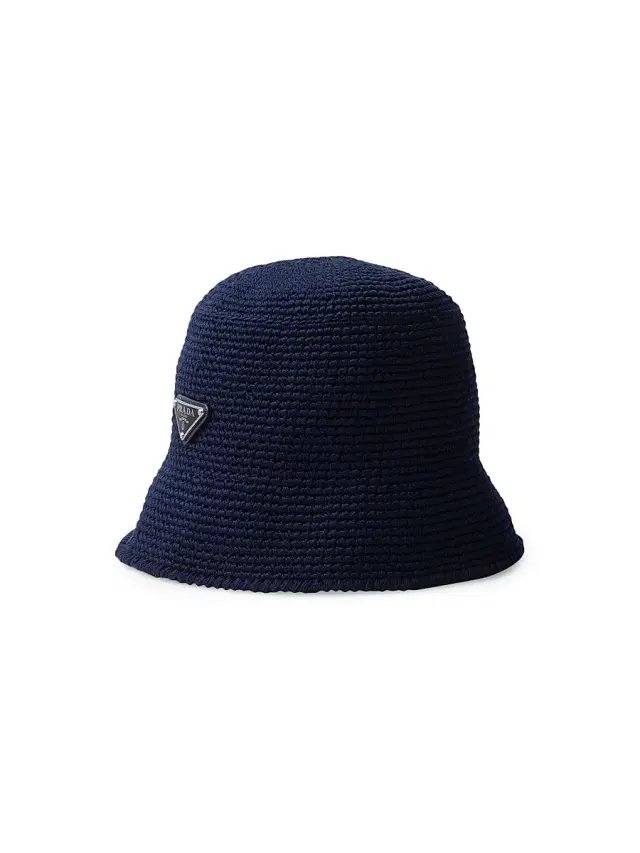 Men's Crochet Bucket Hat - Blue