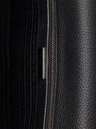 Prada Men's Leather Shoulder Bag - Black | Thumbnail 5