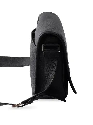 Prada Men's Leather Shoulder Bag - Black | Thumbnail 6
