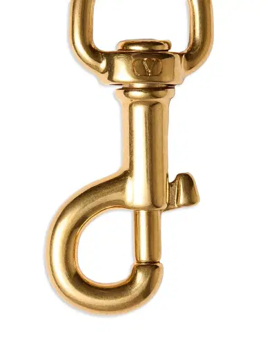 Valentino Garavani Women's VLogo Signature Metal Bag Charm with Key Ring | Thumbnail 3