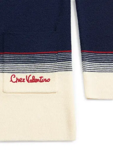 Valentino Garavani Women's Wool Cardigan - Navy Birch - Size Medium | Thumbnail 7 Valentino Garavani Women's Wool Cardigan - Navy Birch - Size Medium | Thumbnail 7