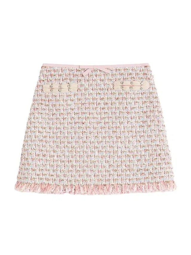 Valentino Garavani Women's Ribbon Tweed Skirt