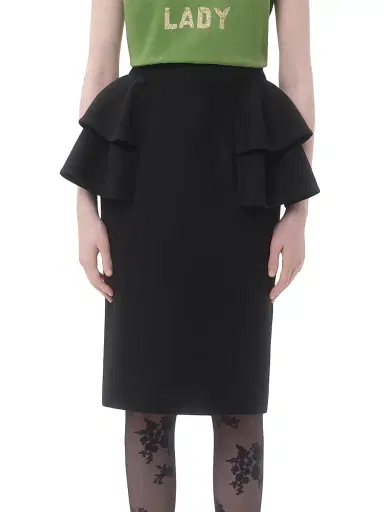 Valentino Garavani Women's Crepe Couture Midi Skirt - Black - Size 2 | Thumbnail 2 Valentino Garavani Women's Crepe Couture Midi Skirt - Black - Size 2 | Thumbnail 2