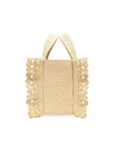 Loewe Women's x Paula's Ibiza Font Raffia Tote Bag | Thumbnail 5 Loewe Women's x Paula's Ibiza Font Raffia Tote Bag | Thumbnail 5