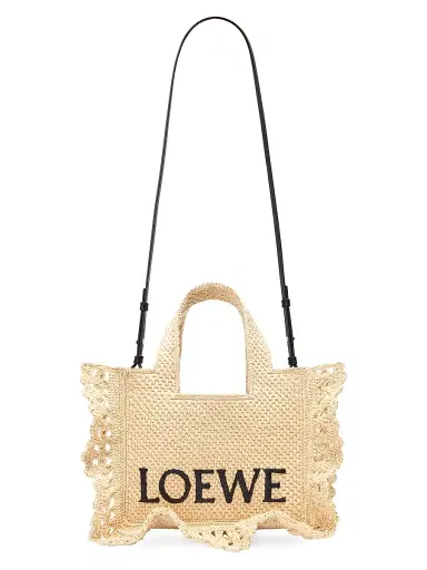 Loewe Women's x Paula's Ibiza Font Raffia Tote Bag | Thumbnail 7 Loewe Women's x Paula's Ibiza Font Raffia Tote Bag | Thumbnail 7