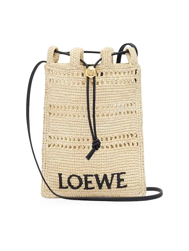 Women's  x Paula's Ibiza Raffia Crossbody Bag - Natural Black