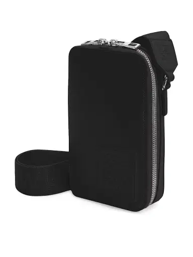 LOEWE Men's Vertical Leather Crossbody Bag - Black | Thumbnail 3