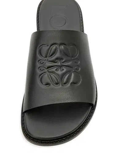 Loewe Men's x Paula's Ibiza Flex Anagram Leather Slide Sandals - Black - Size 12 | Thumbnail 4 Loewe Men's x Paula's Ibiza Flex Anagram Leather Slide Sandals - Black - Size 12 | Thumbnail 4