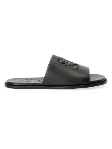 Loewe Men's x Paula's Ibiza Flex Anagram Leather Slide Sandals - Black - Size 12 | Thumbnail 1 Loewe Men's x Paula's Ibiza Flex Anagram Leather Slide Sandals - Black - Size 12 | Thumbnail 1