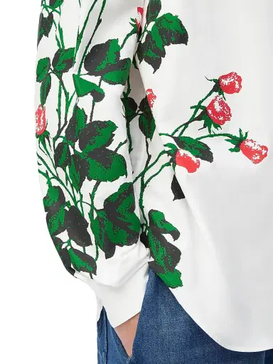 Loewe Men's x Paula's Ibiza Rose Button-Down Long-Sleeve Shirt - White - Size 34 | Thumbnail 5 Loewe Men's x Paula's Ibiza Rose Button-Down Long-Sleeve Shirt - White - Size 34 | Thumbnail 5