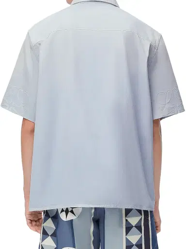 Loewe Men's x Paula's Ibiza Monogram Short-Sleeve Shirt - Sky Blue - Size 30 | Thumbnail 4 Loewe Men's x Paula's Ibiza Monogram Short-Sleeve Shirt - Sky Blue - Size 30 | Thumbnail 4
