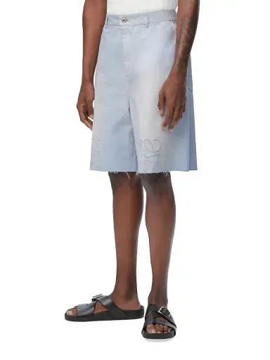 LOEWE Men's x Paula's Ibiza Monogram Shorts - Sky Blue | Thumbnail 3
