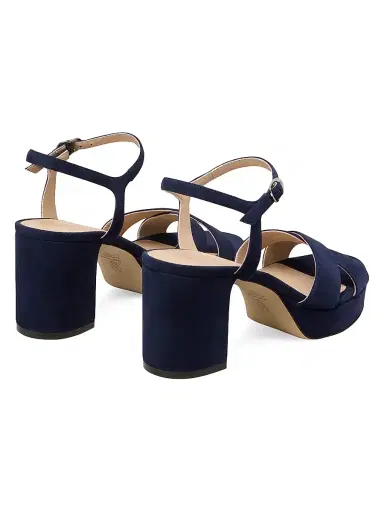 Stuart Weitzman Women's Dayna 80MM Leather Platform Sandals - Nice Blue - Size 9.5 | Thumbnail 3 Stuart Weitzman Women's Dayna 80MM Leather Platform Sandals - Nice Blue - Size 9.5 | Thumbnail 3