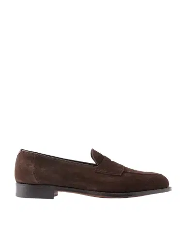 Edward Green Piccadilly Suede Penny Loafers - Men | Thumbnail 1