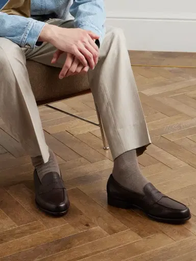 Edward Green Pimlico Full-Grain Leather Penny Loafers - Men | Thumbnail 2