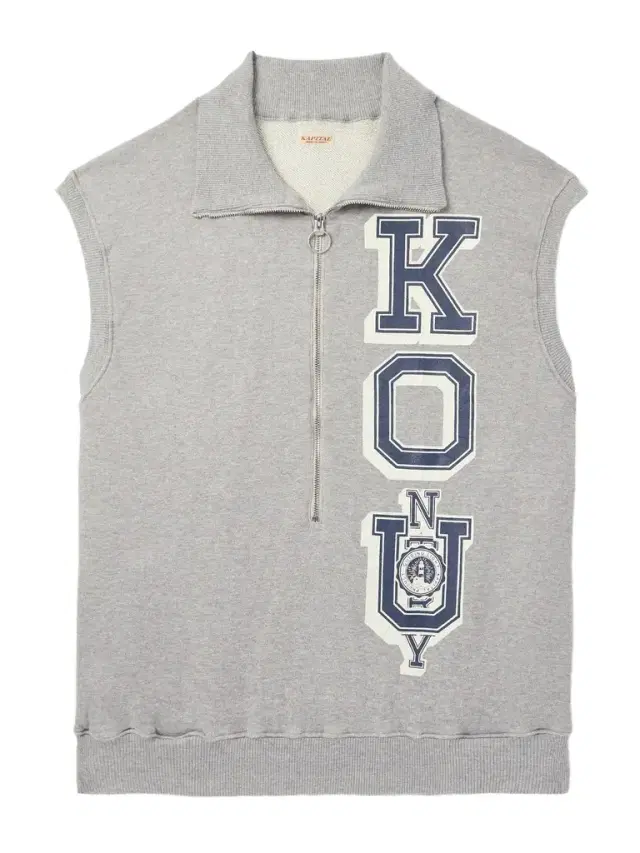 KAPITAL KO.U Printed Cotton-Jersey Half-Zip Gilet - Men