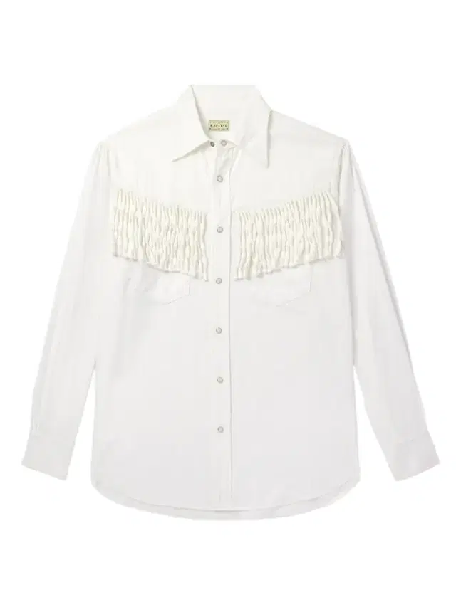 KAPITAL Husky Fringed Denim Western Shirt - Men