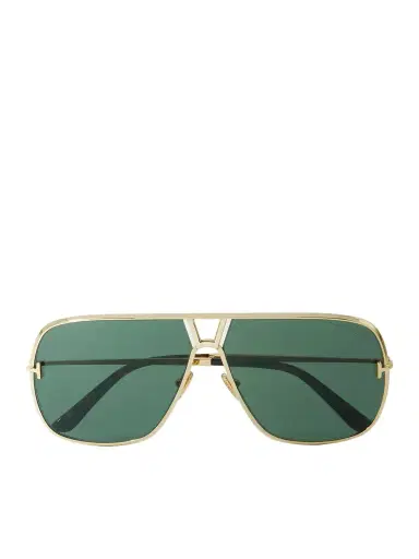 Tom Ford Stavros Aviator-Style Gold-Tone Sunglasses - Men | Thumbnail 1