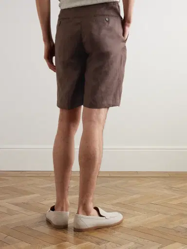 Loro Piana Straight-Leg Linen Shorts - Men | Thumbnail 4 Loro Piana Straight-Leg Linen Shorts - Men | Thumbnail 4