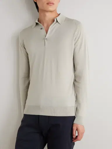 John Smedley Bradwell Slim-Fit Sea Island Cotton Polo Shirt - Men | Thumbnail 3