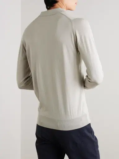 John Smedley Bradwell Slim-Fit Sea Island Cotton Polo Shirt - Men | Thumbnail 4