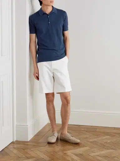 John Smedley Roth Slim-Fit Sea Island Cotton-Piqué Polo Shirt - Men | Thumbnail 2